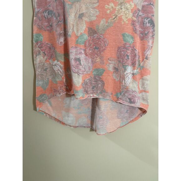 We the Free sleeveless hi-lo blouse tank Pastel Gardenia top - Picture 3 of 5